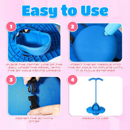 2-in-1 Pogo Jumper & Balance Ball for All Ages