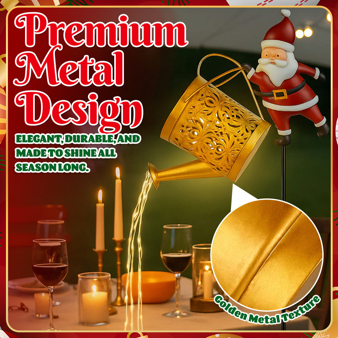 🎅 Santa's Magical Solar Watering Can Light ✨