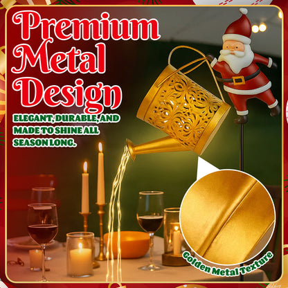 🎅 Santa's Magical Solar Watering Can Light ✨