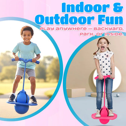 2-in-1 Pogo Jumper & Balance Ball for All Ages