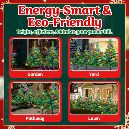 🎄Solar Christmas Tree Lights for Outdoor Yard, Garden & Pathway Decor