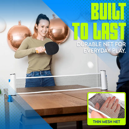 Retractable & Portable Table Tennis Net