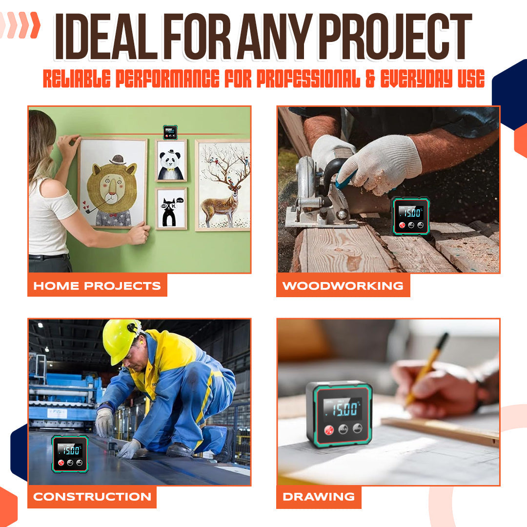 2025 Hot Sale 50% OFF💥Magnetic Digital Angle Finder with Electronic Laser|