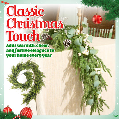 🎅🏻Christmas Sale 50% OFF!! 🎄 Christmas Artificial Norfolk Pine Garland✨