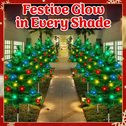 🎄Solar Christmas Tree Lights for Outdoor Yard, Garden & Pathway Decor