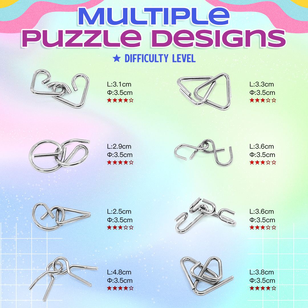 🔥 Metal Montessori Puzzle Solving
