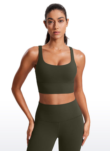 Nakedfeel Strappy Longline Bra Criss Cross Back