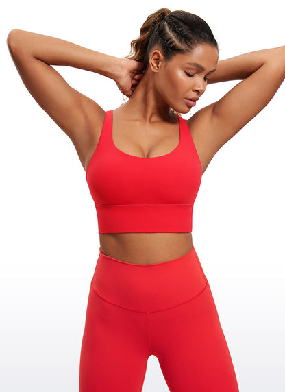 Nakedfeel Strappy Longline Bra Criss Cross Back