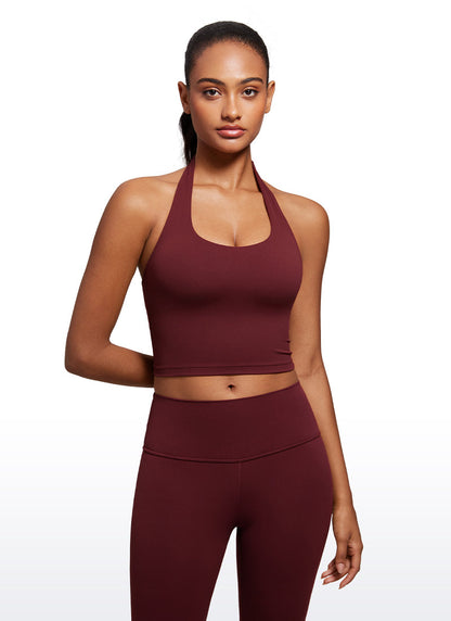 Butterluxe Halter Built-in Bra Tanks
