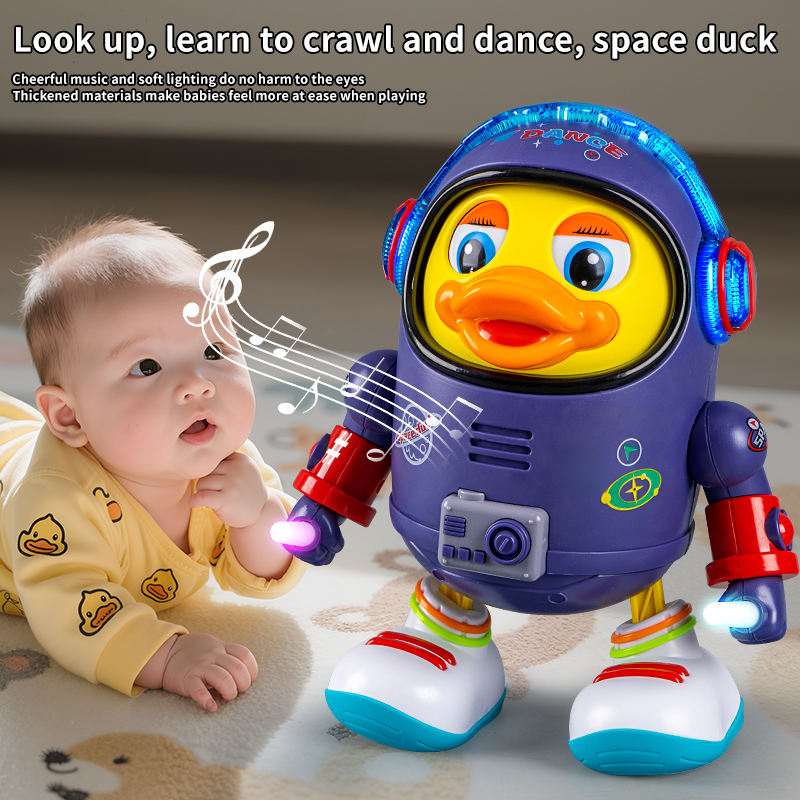 Space Duck Dancing Toy with Colorful Lights & Music