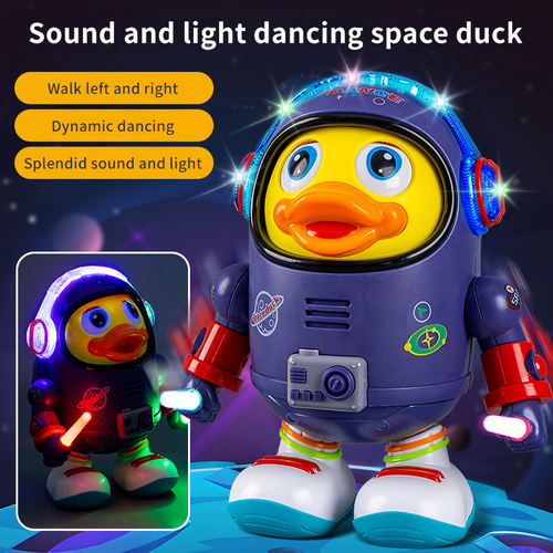 Space Duck Dancing Toy with Colorful Lights & Music