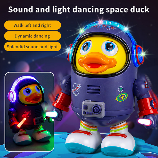 Space Duck Dancing Toy with Colorful Lights & Music