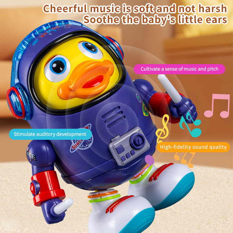 Space Duck Dancing Toy with Colorful Lights & Music