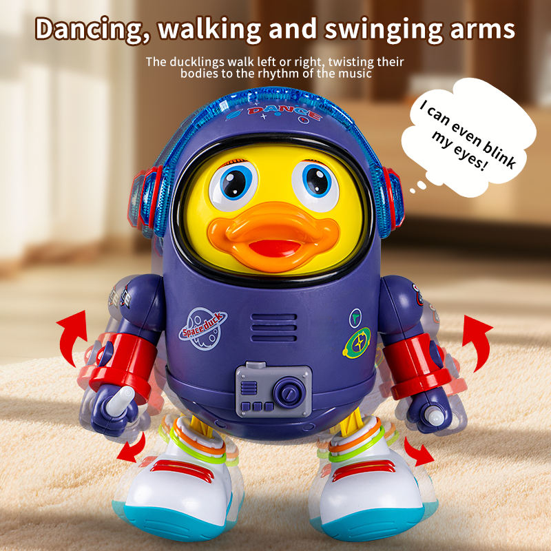 Space Duck Dancing Toy with Colorful Lights & Music