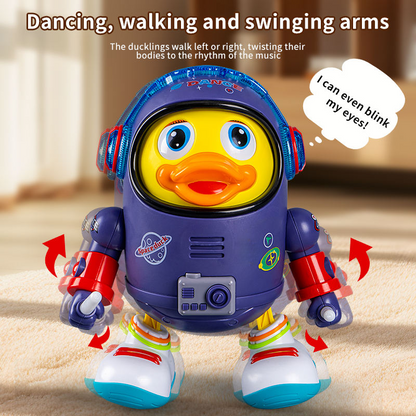 Space Duck Dancing Toy with Colorful Lights & Music