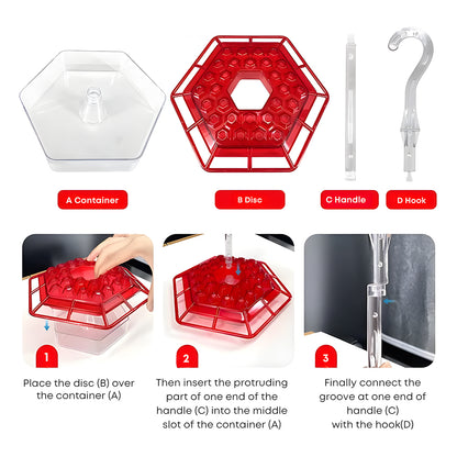 🏡(Spring Sale) 🐦Hummingbird Feeder With Anti-Bug Moat