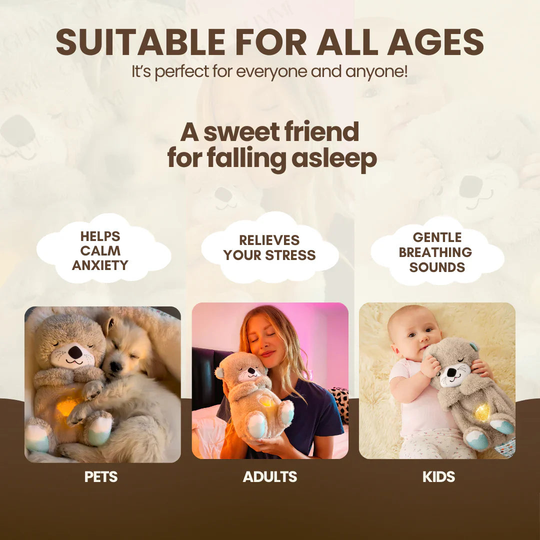Breathing Otter Plush Toy – Soothing Plush Toy for Anxiety & Better Sleep