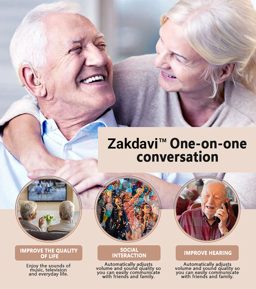 Zakdavi™ Intelligent Hearing Aid: Clear Sound Quality, Discreet & Comfortable Design