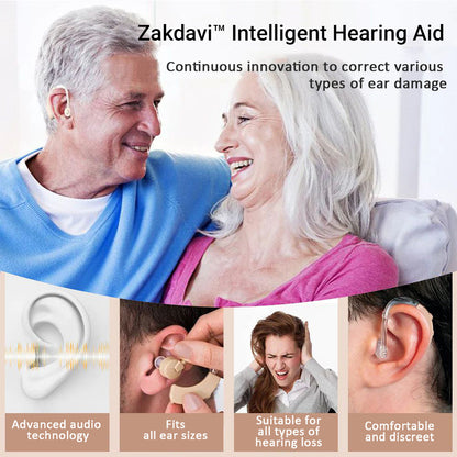 Zakdavi™ Intelligent Hearing Aid: Clear Sound Quality, Discreet & Comfortable Design