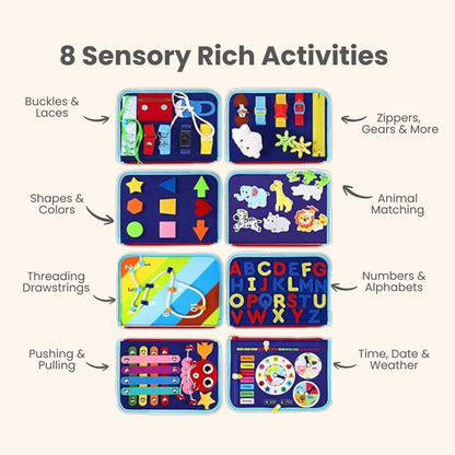 Montessori Busy Board – Screen-Free Learning for Toddlers