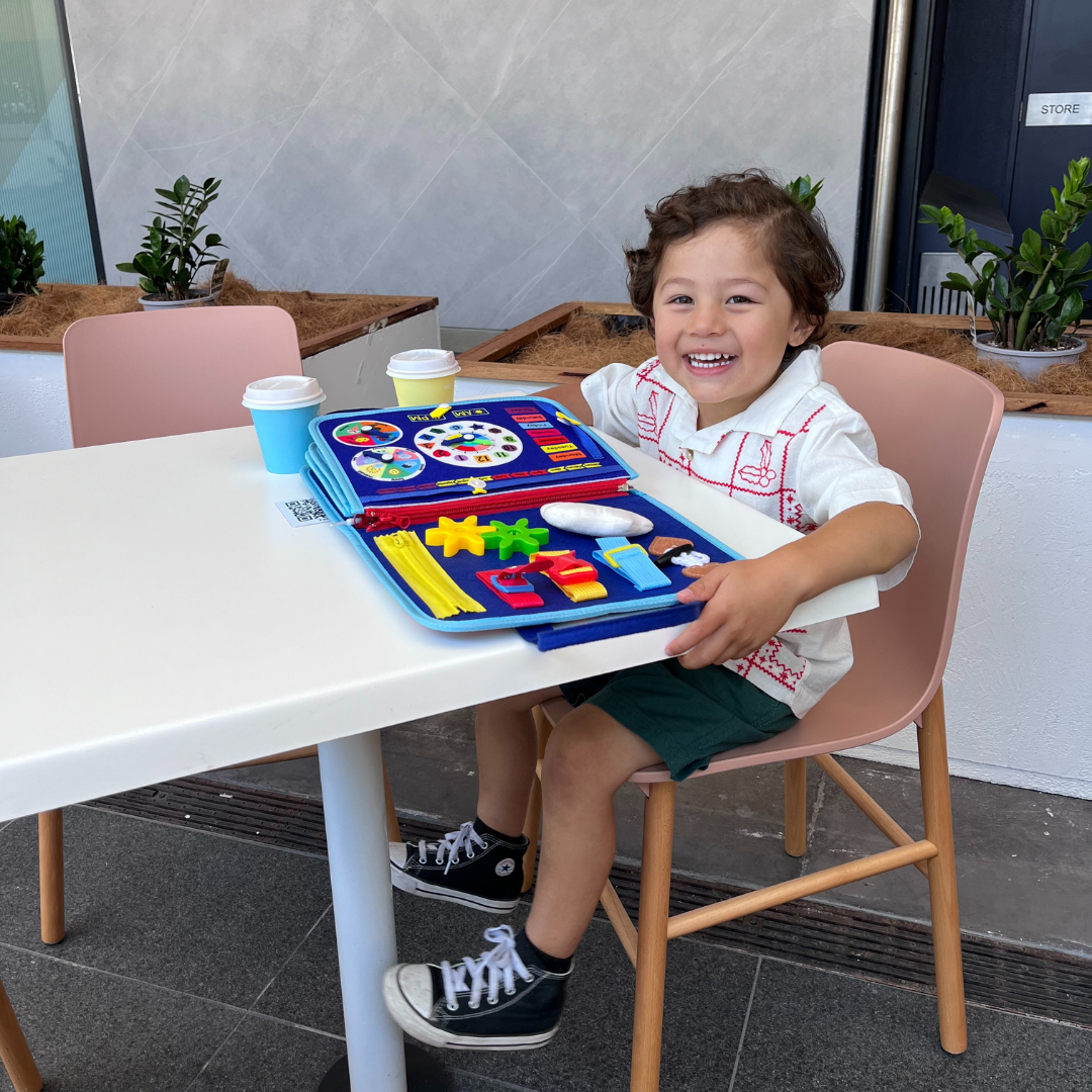 Montessori Busy Board – Screen-Free Learning for Toddlers