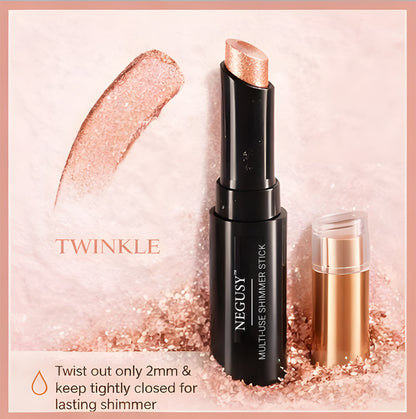 Negusy™ Multi-Use Shimmer Stick | 3-in-1 Illuminator for Eyes, Lips & Body