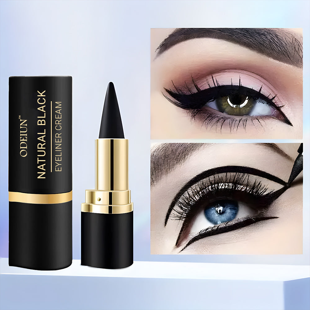Odeiun™ Natural Black Eyeliner Cream – Smudge-Proof, Waterproof & Long-Lasting for Bold, Defined Eyes