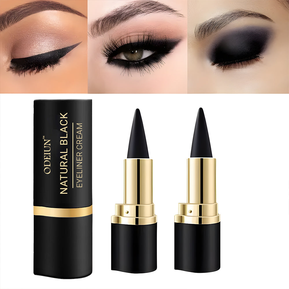 Odeiun™ Natural Black Eyeliner Cream – Smudge-Proof, Waterproof & Long-Lasting for Bold, Defined Eyes