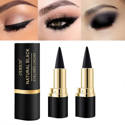 Odeiun™ Natural Black Eyeliner Cream – Smudge-Proof, Waterproof & Long-Lasting for Bold, Defined Eyes