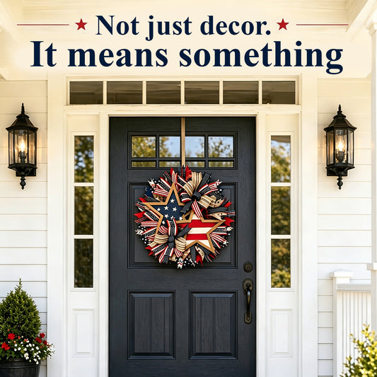 🇺🇸 Sentinels of Honor: 250th Anniversary Hand-Tied Wreath (50% OFF)
