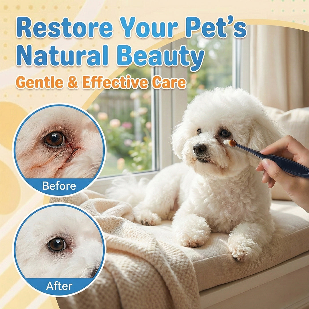 Pet Tear Stain Protection Cream & Brush Set