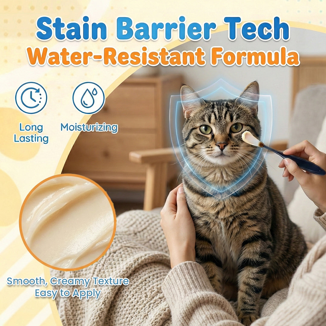 Pet Tear Stain Protection Cream & Brush Set