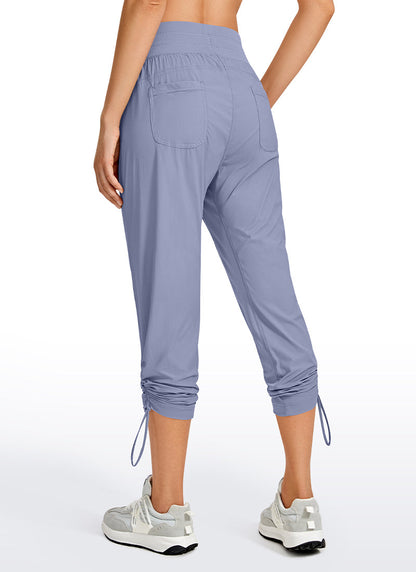 Striped Pants with Pockets 25''- Cinched Leg