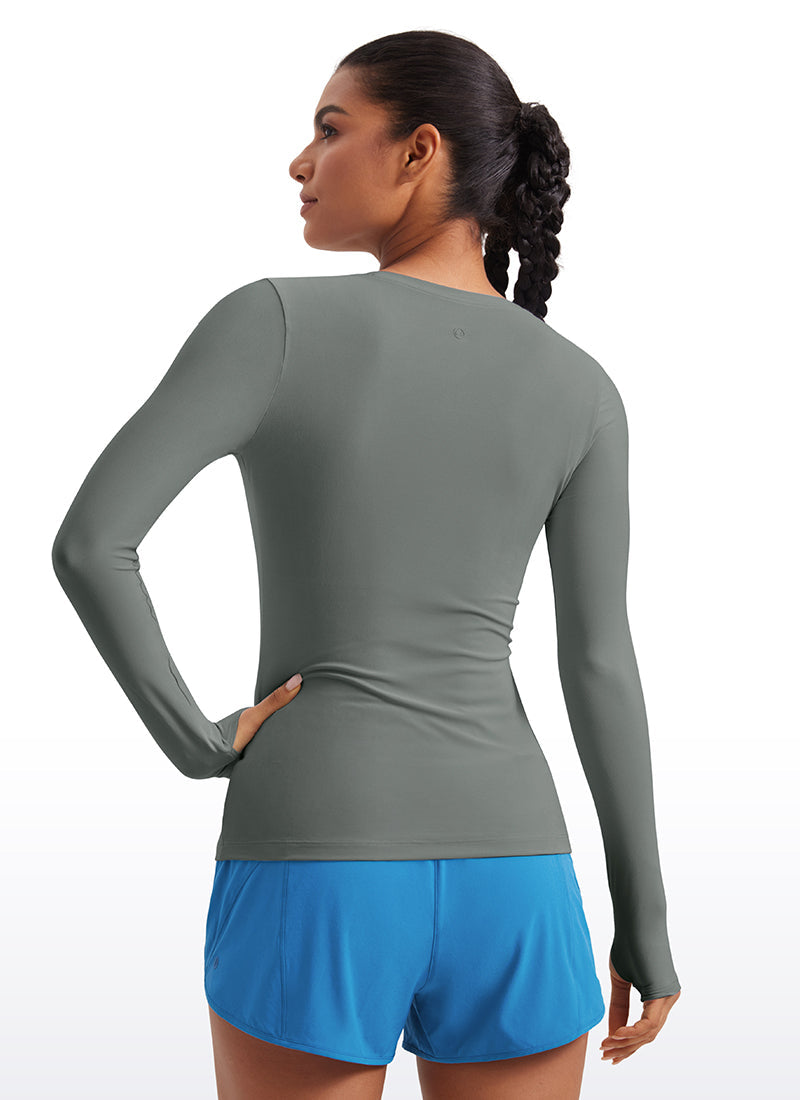Cloudweight Lightweight Workout Crewneck Long Sleeve with Thumb Hole