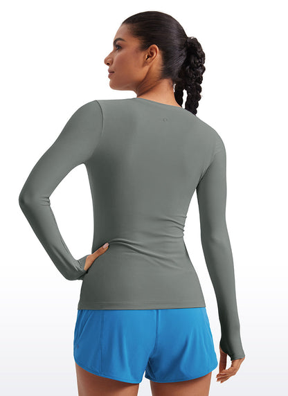 Cloudweight Lightweight Workout Crewneck Long Sleeve with Thumb Hole