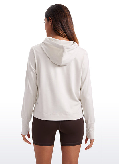 Lightweight Pullover Hoodies with Thumb Holes