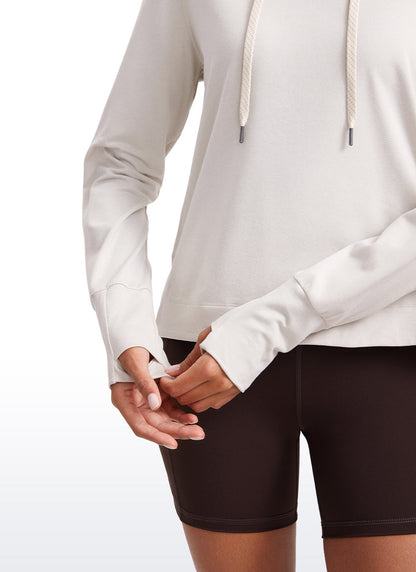 Lightweight Pullover Hoodies with Thumb Holes