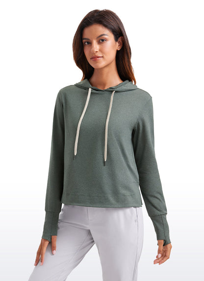 Lightweight Pullover Hoodies with Thumb Holes
