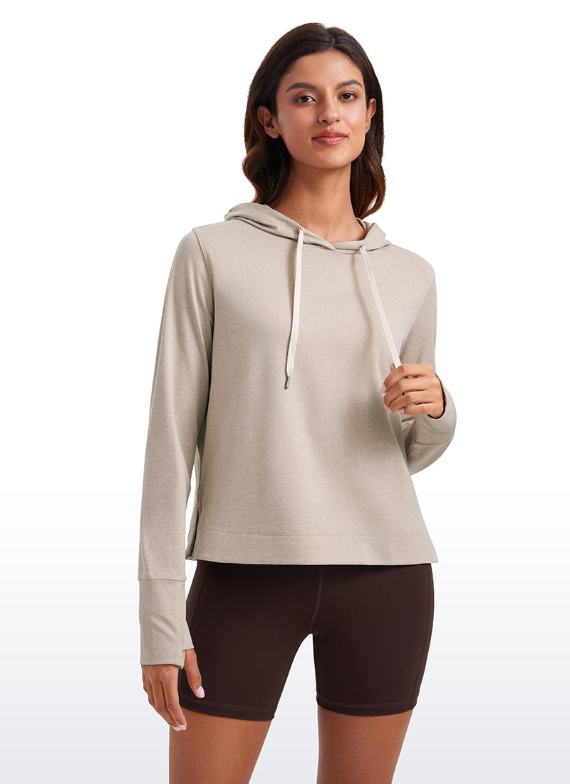 Lightweight Pullover Hoodies with Thumb Holes