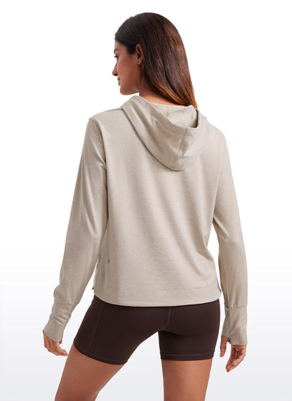 Lightweight Pullover Hoodies with Thumb Holes