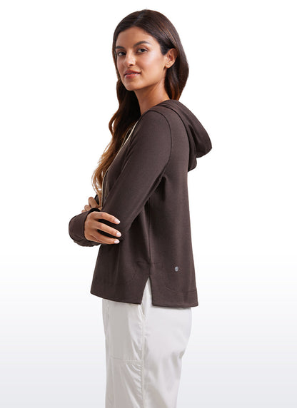 Lightweight Pullover Hoodies with Thumb Holes