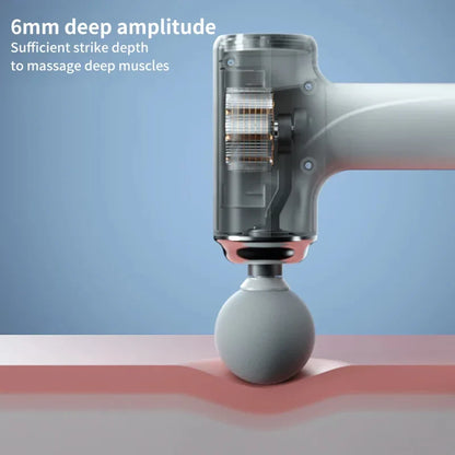 Portable AI Massage Gun – Electric Percussion Massager with 4 Heads & LED Light