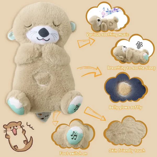 Breathing Otter Plush Toy – Soothing Plush Toy for Anxiety & Better Sleep