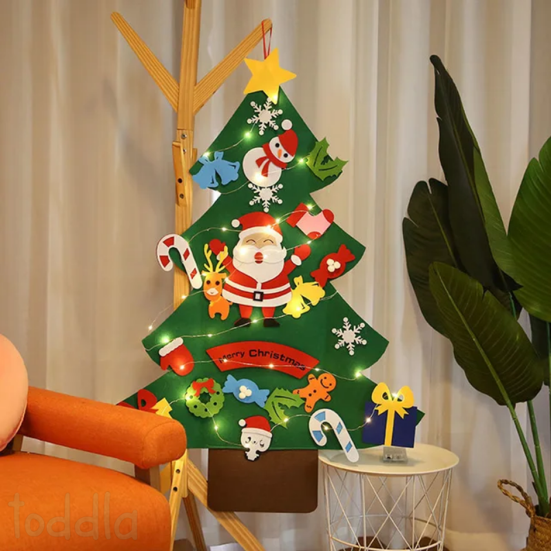 🎄 Montessori Toddler Felt Christmas Tree Set
