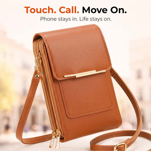 Touch-Thru Crossbody Phone Wallet