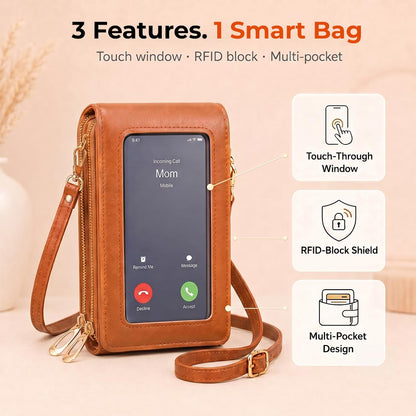 Touch-Thru Crossbody Phone Wallet