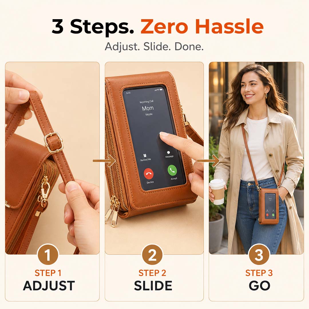 Touch-Thru Crossbody Phone Wallet