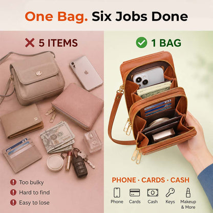 Touch-Thru Crossbody Phone Wallet