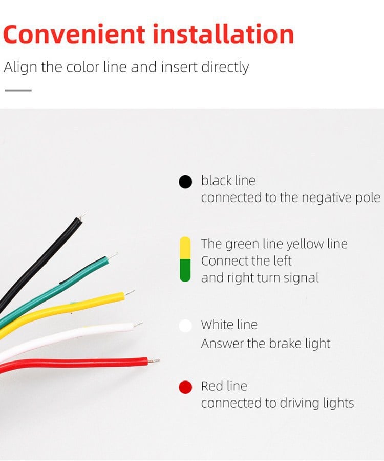 🔥 Triple-Row LED Tailgate Light Bar - 5-Function Weatherproof Strip