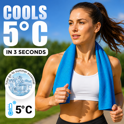 Cooling Towel – Instant Cooling Relief for Workouts, Travel & Hot Days